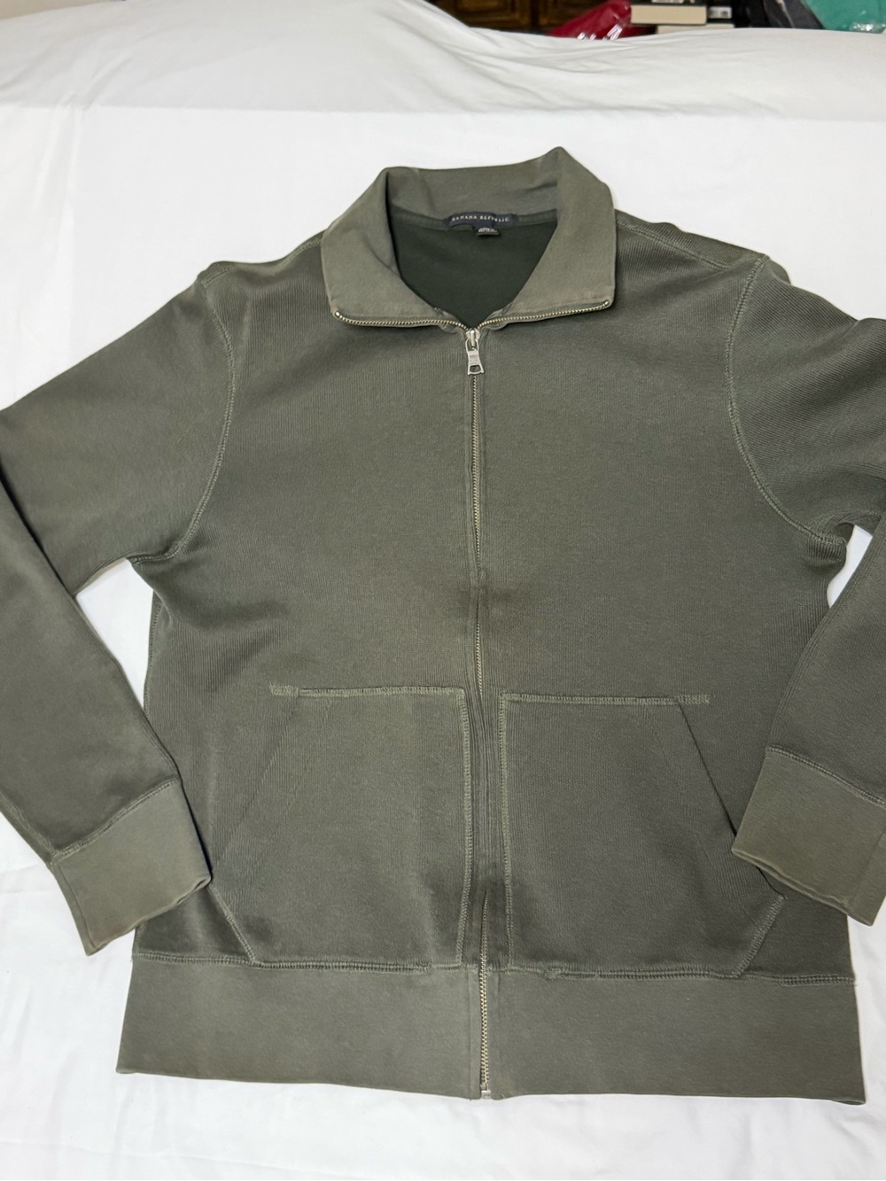 Banana Republic Men’s M Olive Green 100% Cotton Utility Jacket Fall 2006